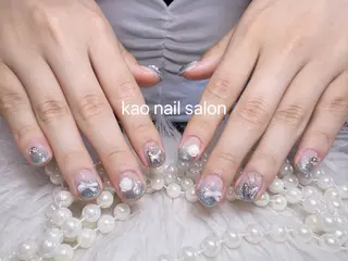 ネイル kao nail マグネット/長さだしのネイルデザイン
