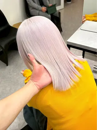 ロング カラー ハイトーン職人 ♡推しカラー♡カイトのヘアスタイル
