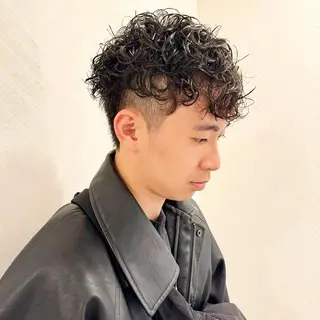 パーマ メンズ 中川 竜誠のヘアスタイル