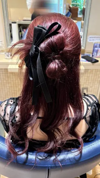 ロング 藤本 早耶のヘアスタイル