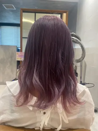 ロング ⭐️ハイトーン/ 小顔カット🍏ころあのヘアスタイル