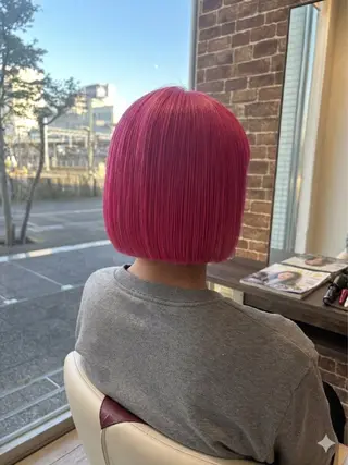 ミディアム カラー 【メンズ歓迎】⭐️ 流行パーマお手伝いのヘアスタイル