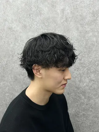 ショート 🔥フェザーパーマ 特化🔥勇斗のヘアスタイル