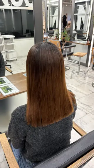 セミロング 美髪矯正🍀 似合わせカット渡邊のヘアスタイル