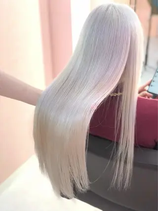 ロング 【韓国×ハイトーン】 🇰🇷SOGO🩶のヘアスタイル