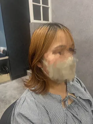 ミディアム 加藤 碧唯のヘアスタイル