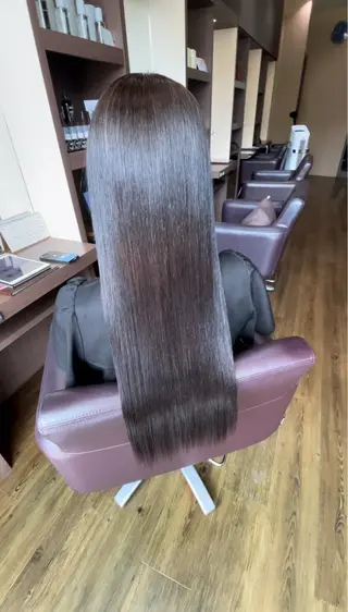 ロング 縮毛矯正/髪質改善 の専門家IKEのヘアスタイル
