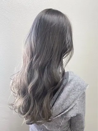 ロング カラー パーマ ヘアアレンジ キッズ 曲がる縮毛矯正特化 亮輔【江坂駅すぐ】のヘアスタイル