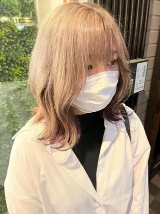 セミロング カラー 🇰🇷韓国ヘア 🇰🇷ナミユウのヘアスタイル