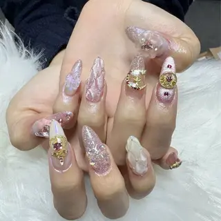 ネイル 🎀nana🫧 ワンホンネイル🎀のネイルデザイン