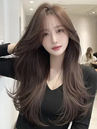 ミディアム FOCUS JAPAN4のヘアスタイル