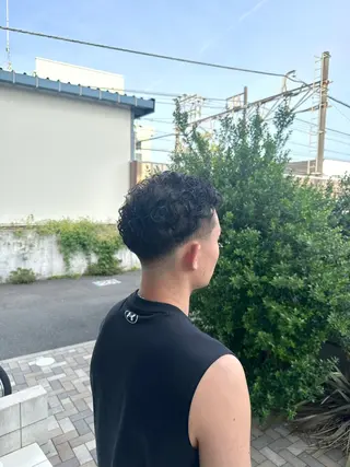 ショート パーマ メンズ 🔥メンズ特化 /パーマ&カット🌀のヘアスタイル