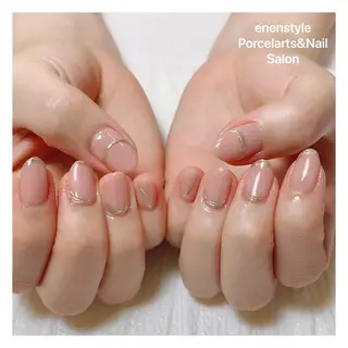 ミディアム ネイル 🐾enen style 🐾のネイルデザイン