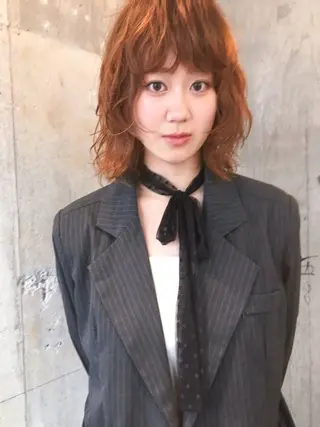 ミディアム パーマ 🍈yurina 福岡/パーマ🍈のヘアスタイル