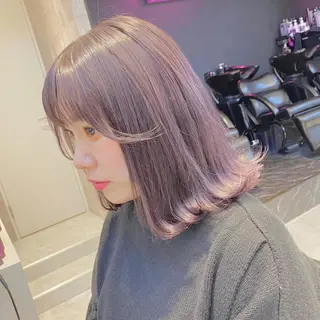 ミディアム カラー ヘアアレンジ メンズ キッズ ブリーチの髪様 MASATOのヘアスタイル