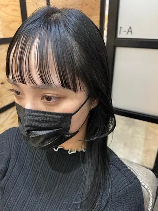 セミロング カラー パーマ ヘアアレンジ メンズ キッズ ネイル マツエク・マツパ アイブロウ 久木原 ゆりのヘアスタイル