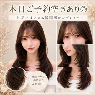 ロング カラー 🦋韓国風レイヤー/ 艶髪矯正🦋凛太郎のヘアスタイル