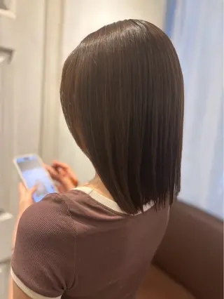 ミディアム 透明感カラー💜 モテ髪 空陽💙のヘアスタイル