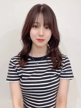 セミロング 髪質改善縮毛矯正 ◽️河野泰貴のヘアスタイル