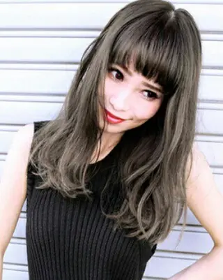 セミロング カラー spa hair ark 富井直美のヘアスタイル