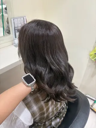 セミロング カラー ヘアアレンジ 💟RINNA 艶カラー💟のヘアスタイル
