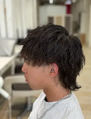 パーマ メンズ 二宮 真愛のヘアスタイル