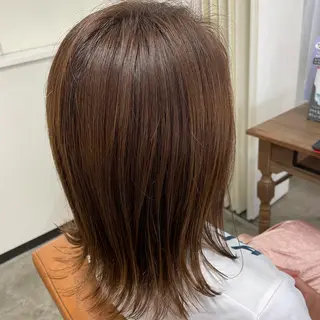 ミディアム カラー 北川 智海のヘアスタイル