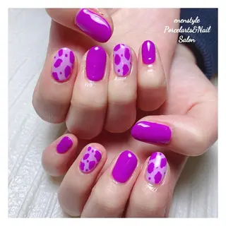 ミディアム ネイル 🐾enen style 🐾のネイルデザイン