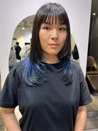 ミディアム メンズ清潔感のプロ 💈メンズパーマ藤田のヘアスタイル