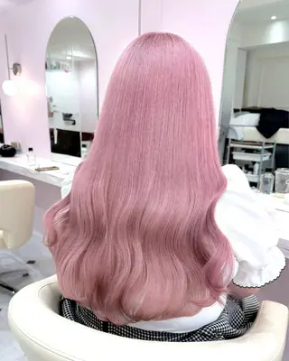 ロング カラー ハイトーンカラー💞 くるみ🎀のヘアスタイル