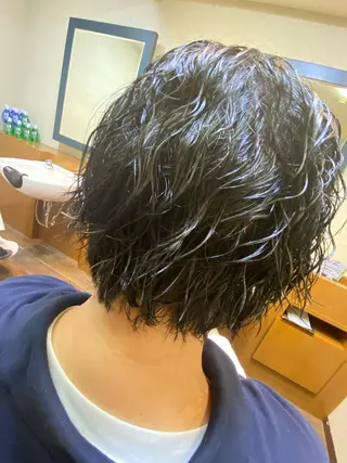 ショート パーマ メンズ メンズカット kimotoのヘアスタイル