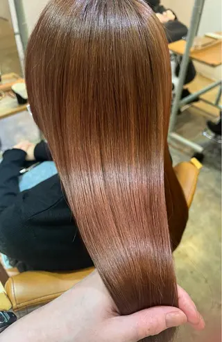 ロング カラー 縮毛矯正&髪質改善 ⭐️OGUのヘアスタイル