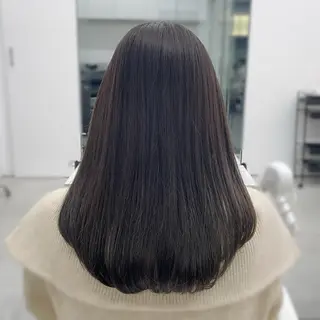 ミディアム カラー 髪質改善×ブリーチ なしカラー/桃愛のヘアスタイル