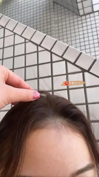 ミディアム 🐩透明感ミルクティ ーピンクニイナ🐩のヘアスタイル