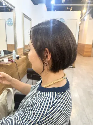 ショート カラー 髪質改善&ブリーチ 伊勢 祐一郎のヘアスタイル