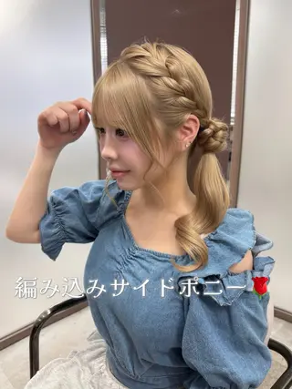 ヘアアレンジ 🎀ヘアセット/ 博多美容室ゆうあ🎀のヘアスタイル