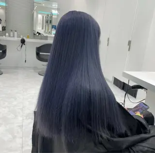 セミロング カラー ヘアアレンジ 🫧モテる💗ダメー ジレスハイトーン🫧のヘアスタイル