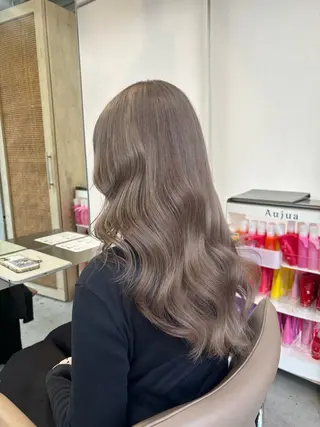 セミロング カラー 艶ハイトーン/ボブ ラベンダーカラー🪄のヘアスタイル