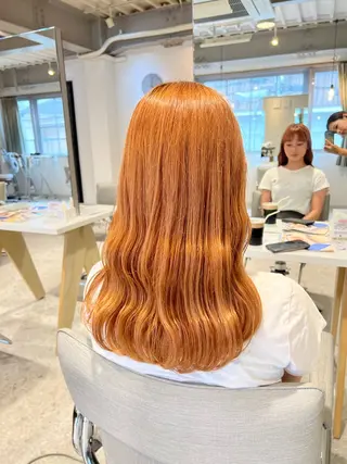 ロング カラー ひがし はるなのヘアスタイル