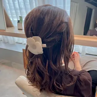 ミディアム ヘアアレンジ 褒められヘアメイク /‎ボブ女子🐶みおのヘアスタイル