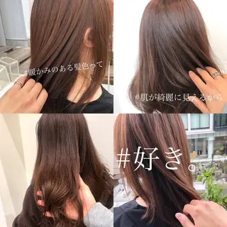 カラー パーマ ヘアアレンジ 髪質改善/韓国風 レイヤー/田村祐樹のヘアスタイル