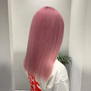 ミディアム カラー ✨ブリーチ支持No1 複雑履歴修正/舘岡のヘアスタイル
