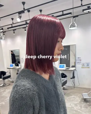 カラー 縮毛矯正🎀髪質改善 /透明感カラー🎼のヘアスタイル