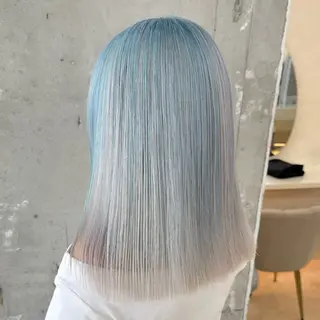 セミロング カラー 女性支持率No.1ハ イトーン特化神田真志のヘアスタイル