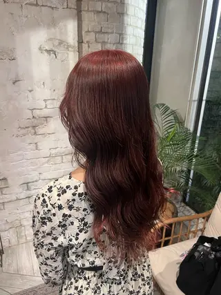 ロング コテ巻きパーマ✨/ 木下明哉のヘアスタイル