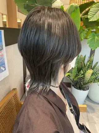 ミディアム カラー 高木 櫻のヘアスタイル