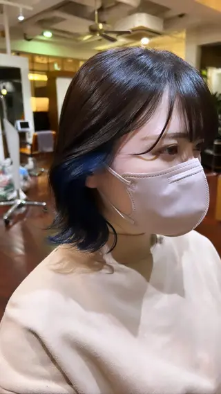 ショート カラー 透明感🌿縮毛矯正 🫧真生のヘアスタイル