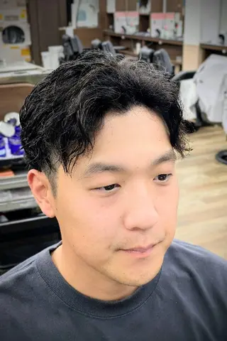 ショート パーマ 理容プラージュ燕三条 福井のヘアスタイル