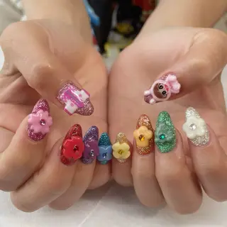 ネイル 💎🐰 saki. m 🐰💎のネイルデザイン
