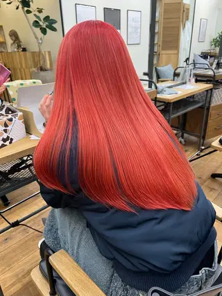 ロング カラー 抜きっぱなしブロンド /ハイトーン/カナタのヘアスタイル